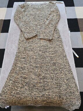 H&M maxi long sleeve cotton knit dress small